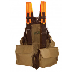 VEST WITH ORANGE ADJUSTABLE BELTS A 64